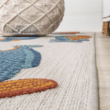 Algarve Modern Fish High-low Indoor/outdoor Area Rug